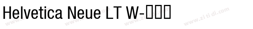 Helvetica Neue LT W字体转换